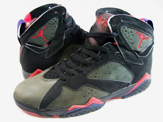 cheap air jordan 7 original black dark charcoal true red shoes - Click Image to Close