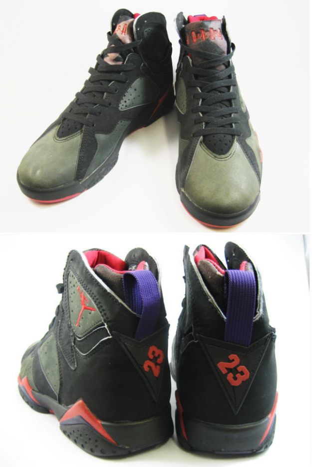 cheap air jordan 7 original black dark charcoal true red shoes - Click Image to Close