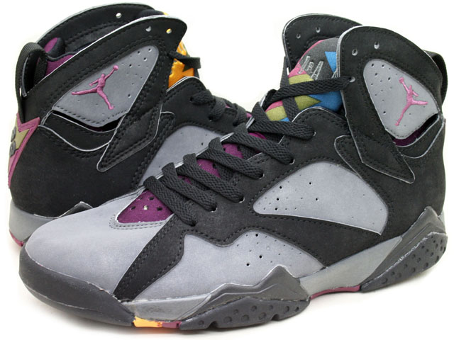 cheap air jordan 7 original black dark charcoal true red shoes