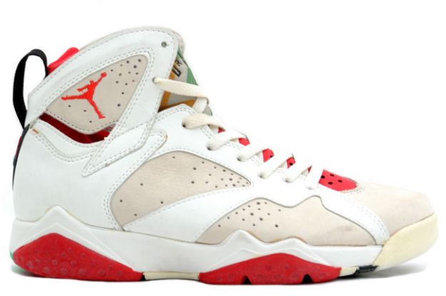 cheap air jordan 7 original hare jordan white light silver true red shoes