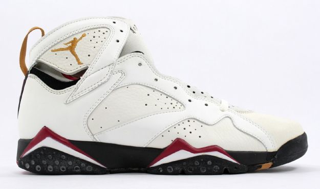 cheap air jordan 7 original white black cardinal red shoes