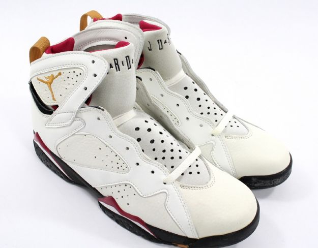 cheap air jordan 7 original white black cardinal red shoes - Click Image to Close