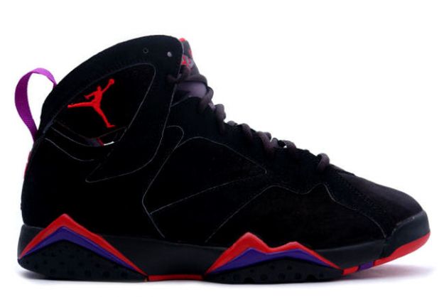 cheap air jordan 7 retro black dark charcoal true red shoes