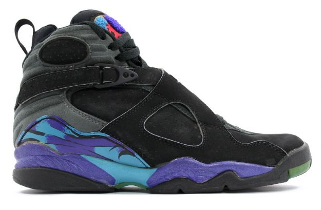 air jordan 8 original aquas black bright concord aqua tone shoes