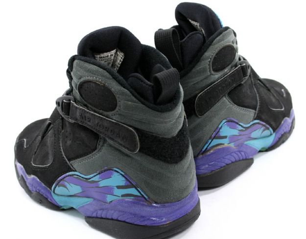 air jordan 8 original aquas black bright concord aqua tone shoes