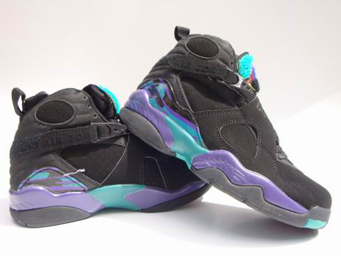 air jordan 8 retro black green shoes