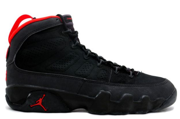 air jordan 9 original black dark charcoal true red shoes - Click Image to Close