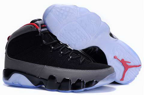 air jordan 9 retro black grey shoes