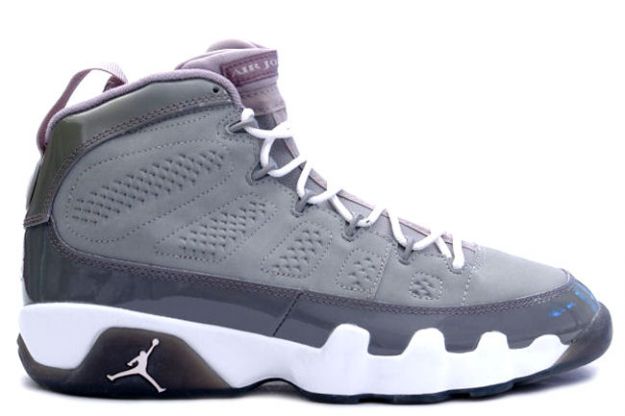 air jordan 9 retro medium grey white cool grey shoes - Click Image to Close