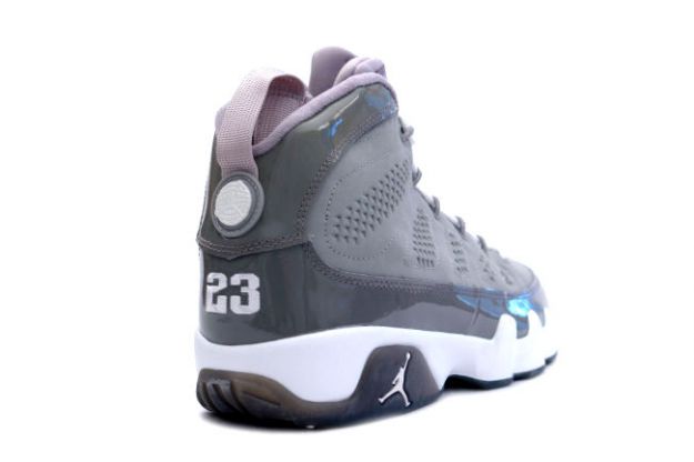 air jordan 9 retro medium grey white cool grey shoes - Click Image to Close