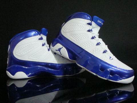 Mens Air Jordan Retro 9 Blue White shoes