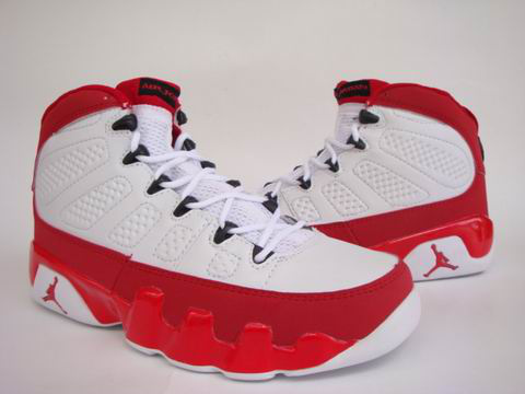 air jordan 9 retro white red shoes